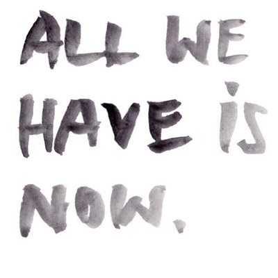 All we have is now Poster