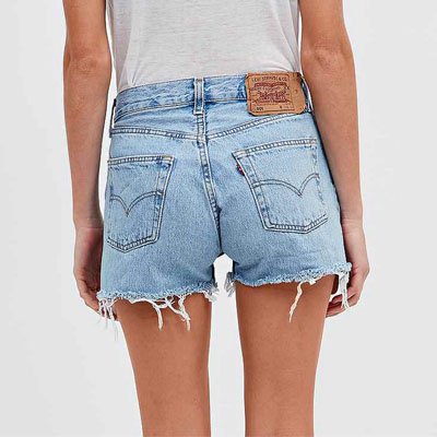 Blaue Vintage Jeansshorts