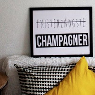 Existenzängste Champagner Poster