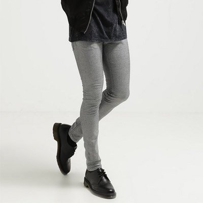 Graue Herrenjeans