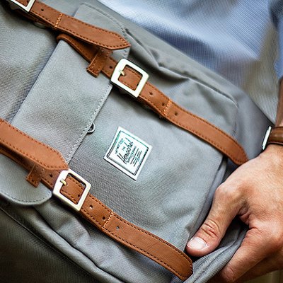 Grauer Herschel Rucksack