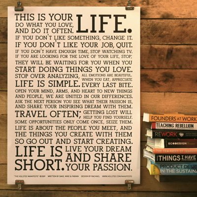 Life Manifesto Poster