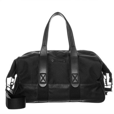 Schwarze Weekender Tasche