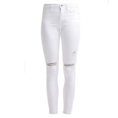 Weiße Slimfit Jeans